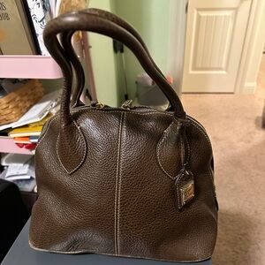 Dooney and Bourke domed satchel pebbled grain leather